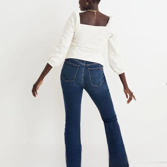 Madewell Cream Square Neck Top - Picture 2 of 11